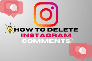 how to delete instagram comments
